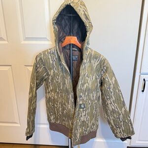 SOLD Carhartt Quilted Mossy Oak Bottomland Camo Kids Jacket, Large
